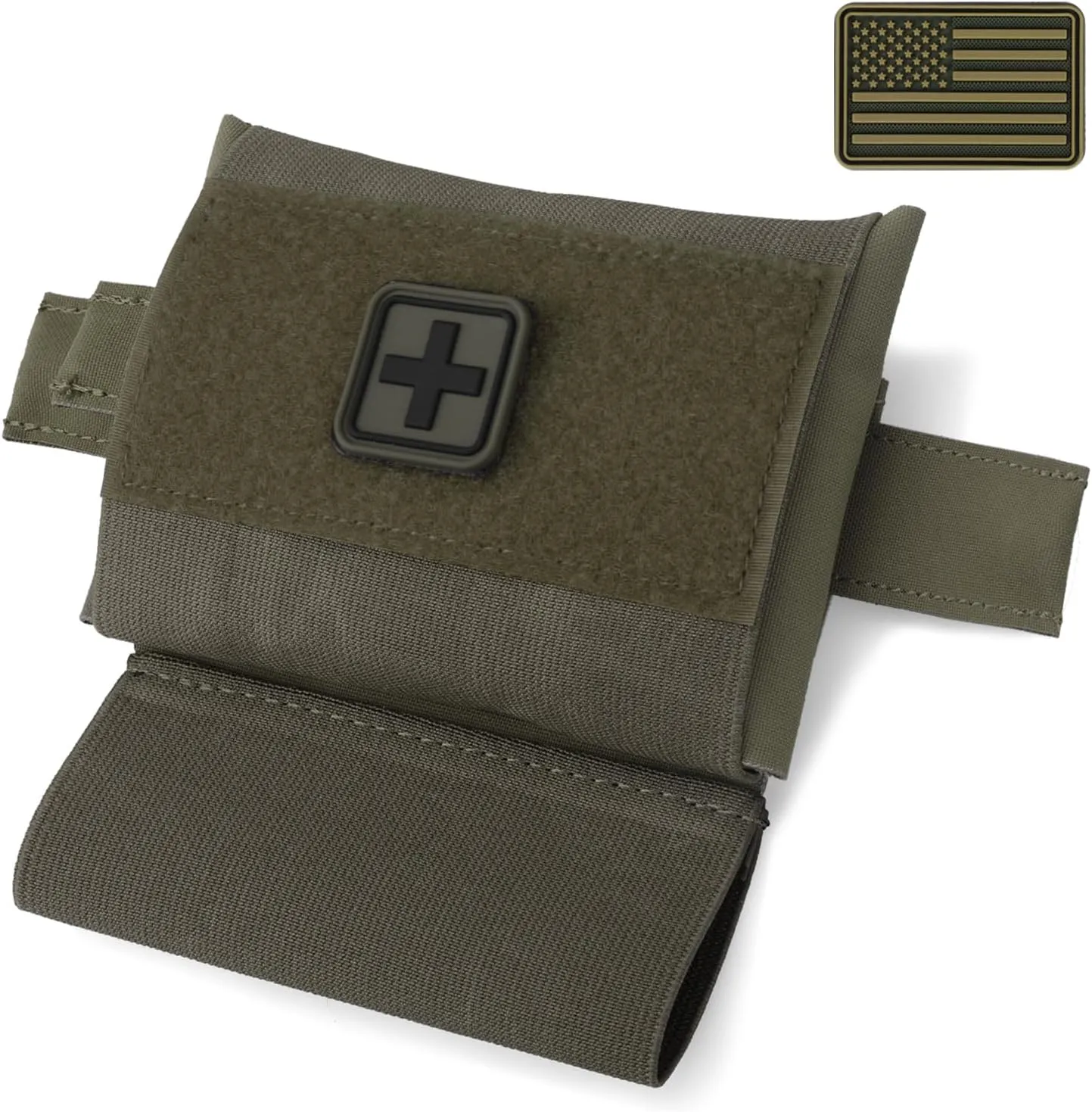 Molle IFAK Micro Trauma Pouch, Tactical First Aid Belt IFAK Bag Medical EMT Emergency Survival Med Pouch Small EDC Portable Pack with Tourniquet Hammock for Duty Belt Vest Hunting