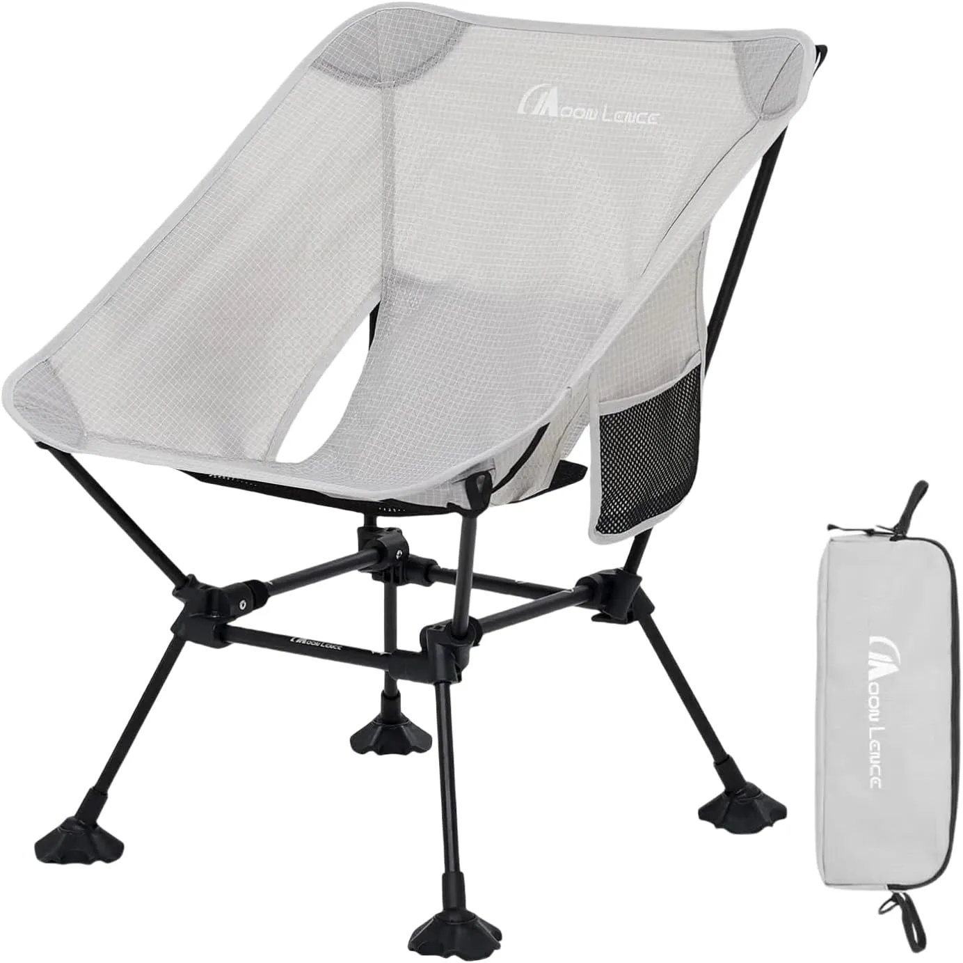 MOON LENCE Camping Chair Plus, Upgraded Comfort & Size, Still Compact and Lightweight, Folding Portable Chair for Backpacking & Hiking, 400Lbs Capacity, Gen 3 Plus