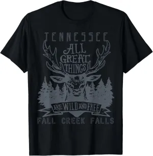Moose Fall Creek Falls Tennessee Camping Nature Hiking T-Shirt