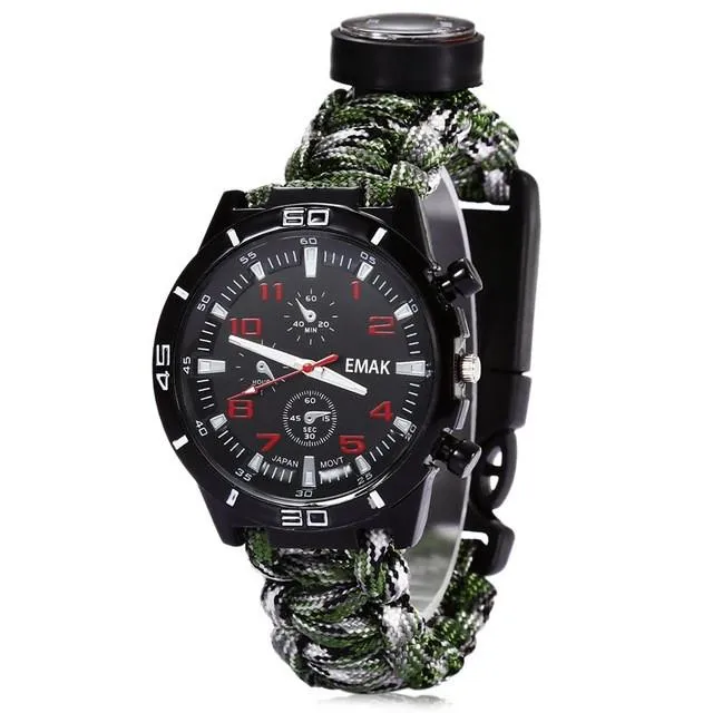 Multifuctional Survival Watch Bracelet