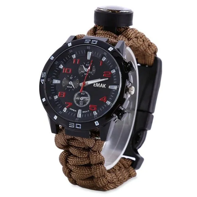 Multifuctional Survival Watch Bracelet