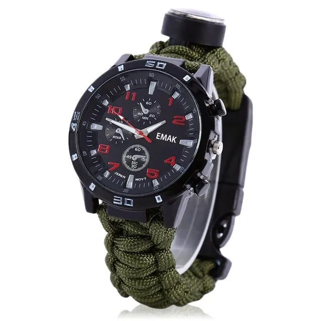 Multifuctional Survival Watch Bracelet
