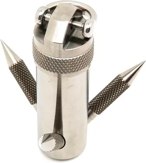 Multifunction Titanium Mini Grappling Hook with Waterproof Capsule Case (Grey)