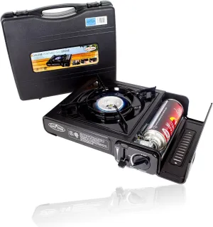 M.V. Trading Gas ONE New GS-1000 Portable Butane Gas Stove SA/CSA Listed with Carrying Case Perfect - Multi-Purpose Stove for Hiking, Camping and Emergency Preparedness.