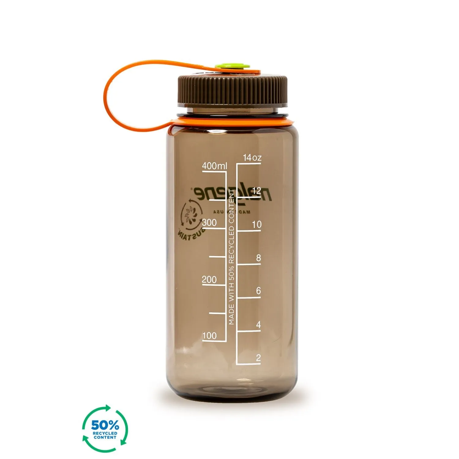Nalgene 16oz Wide Mouth Sustain Water Bottle (Plain)