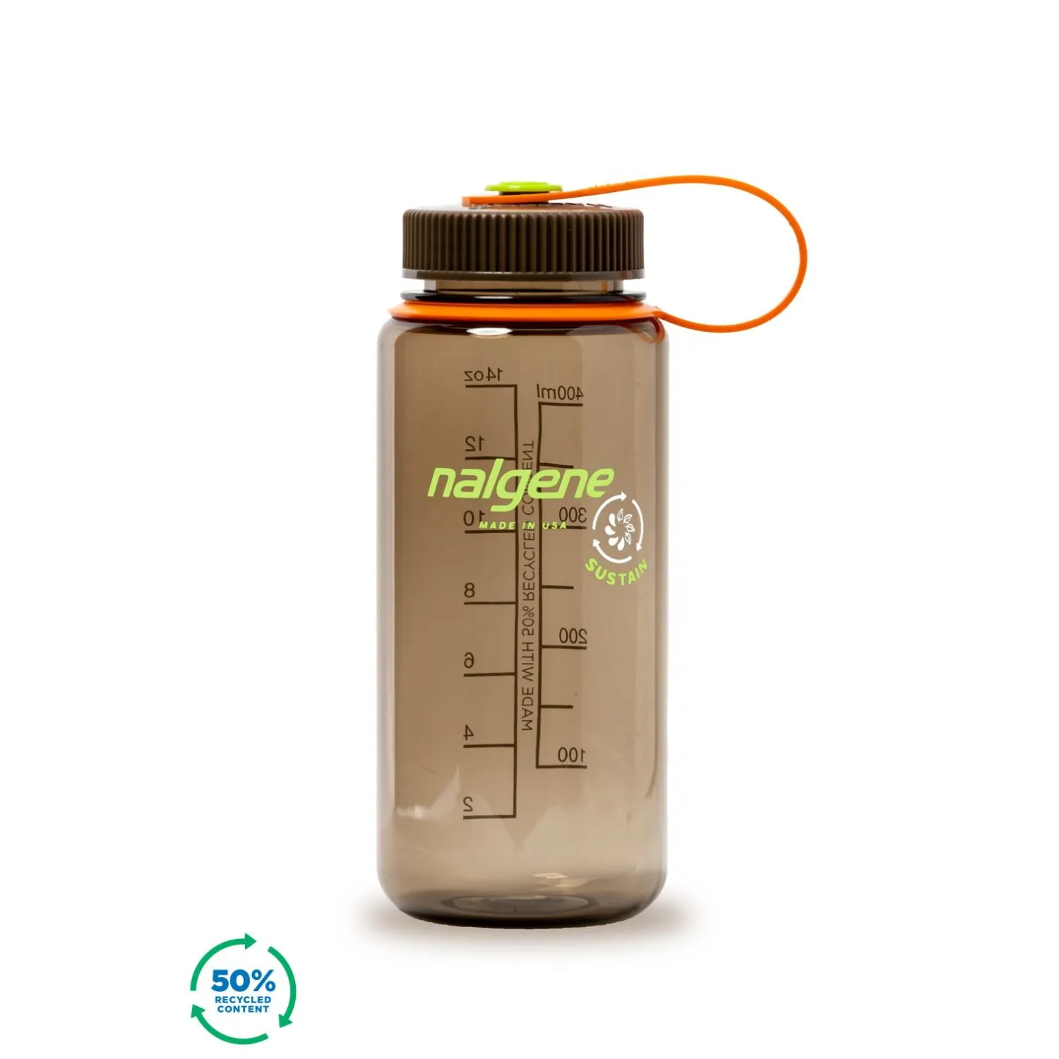Nalgene 16oz Wide Mouth Sustain Water Bottle (Plain)