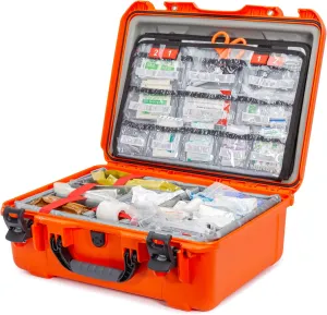 Nanuk 940 EMS Emergency Medical Service/First Aid Hardcase with Lid Organizer and Divider System (Orange)