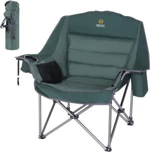 Nice C Camping Table, Folding Table, Grill Table, Folding Camping Table with 4 Side Tables   Camping Chairs, Oversized XL Padded Camping Chair, Outdoor Chair, Camp Chair 1-P