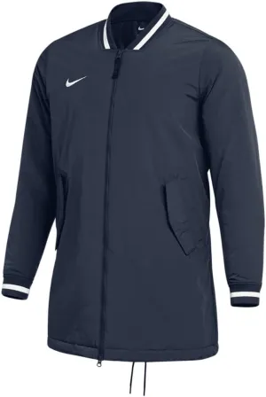 Nike Men's Dugout Water Repellent Loose Fit Insulated Jacket, Navy/White, Medium
