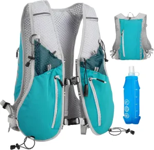 NONSAR Running Vest Backpack 7L, Running Vest for Men Women, Lightweight Pack with 500ml Soft Flask, Adjustable Chest Straps and Reflective Running Hydration Vest for Running Hiking Cycling Camping