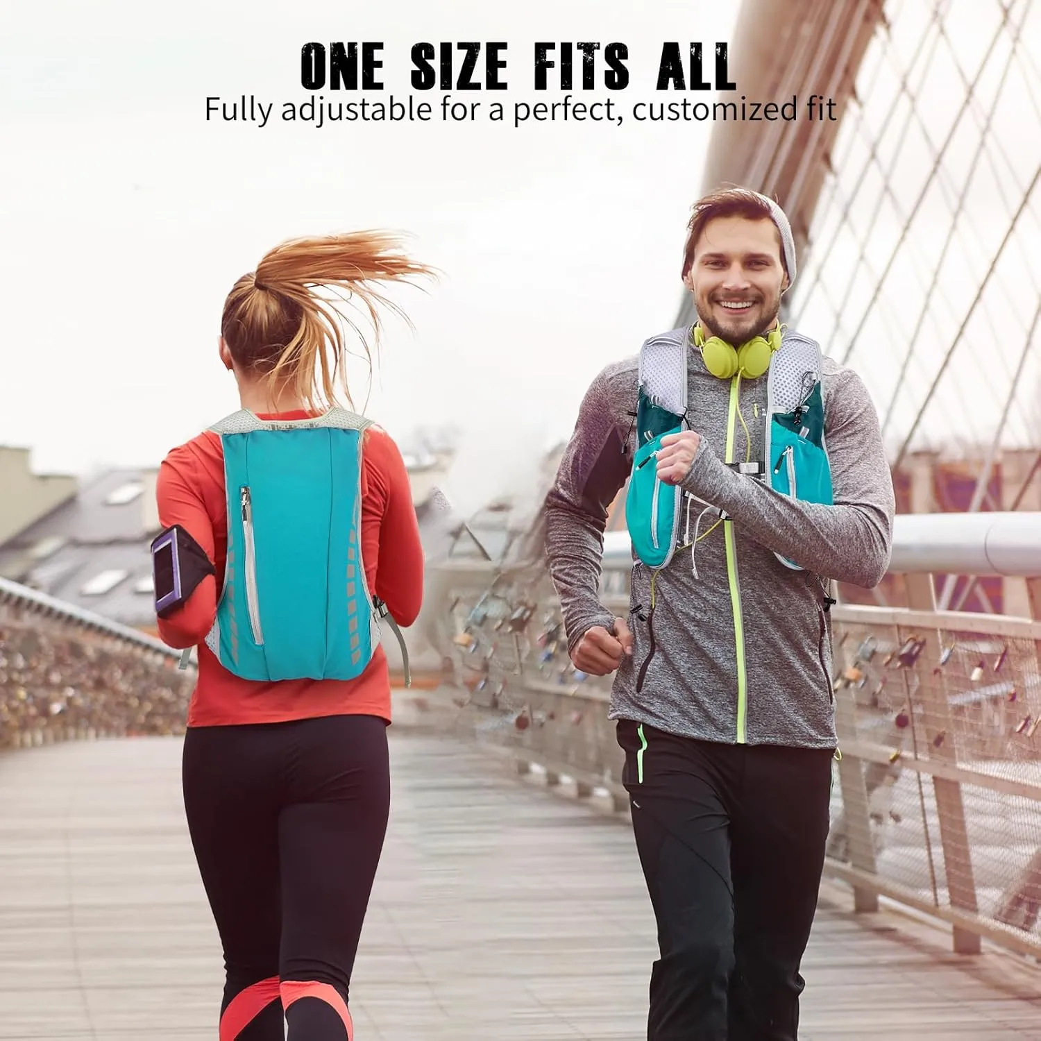 NONSAR Running Vest Backpack 7L, Running Vest for Men Women, Lightweight Pack with 500ml Soft Flask, Adjustable Chest Straps and Reflective Running Hydration Vest for Running Hiking Cycling Camping