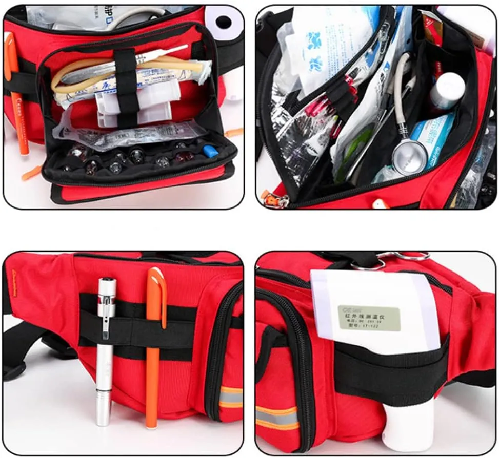 Nylon Tactical First Aid Kit for Outdoor Travel Camping Hiking First Aid Utility Pouch Emergency Trauma First Aid Bag for Military, Camping, Hiking, Survival and Car Use