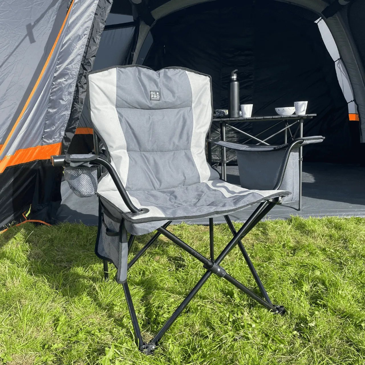 Olpro Henwick Chair Grey & Black