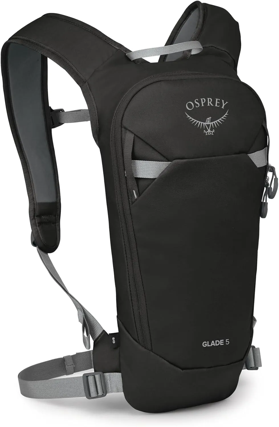 Osprey Glade 5L Ski and Snowboard Backpack with Hydraulics Water Reservoir, Black