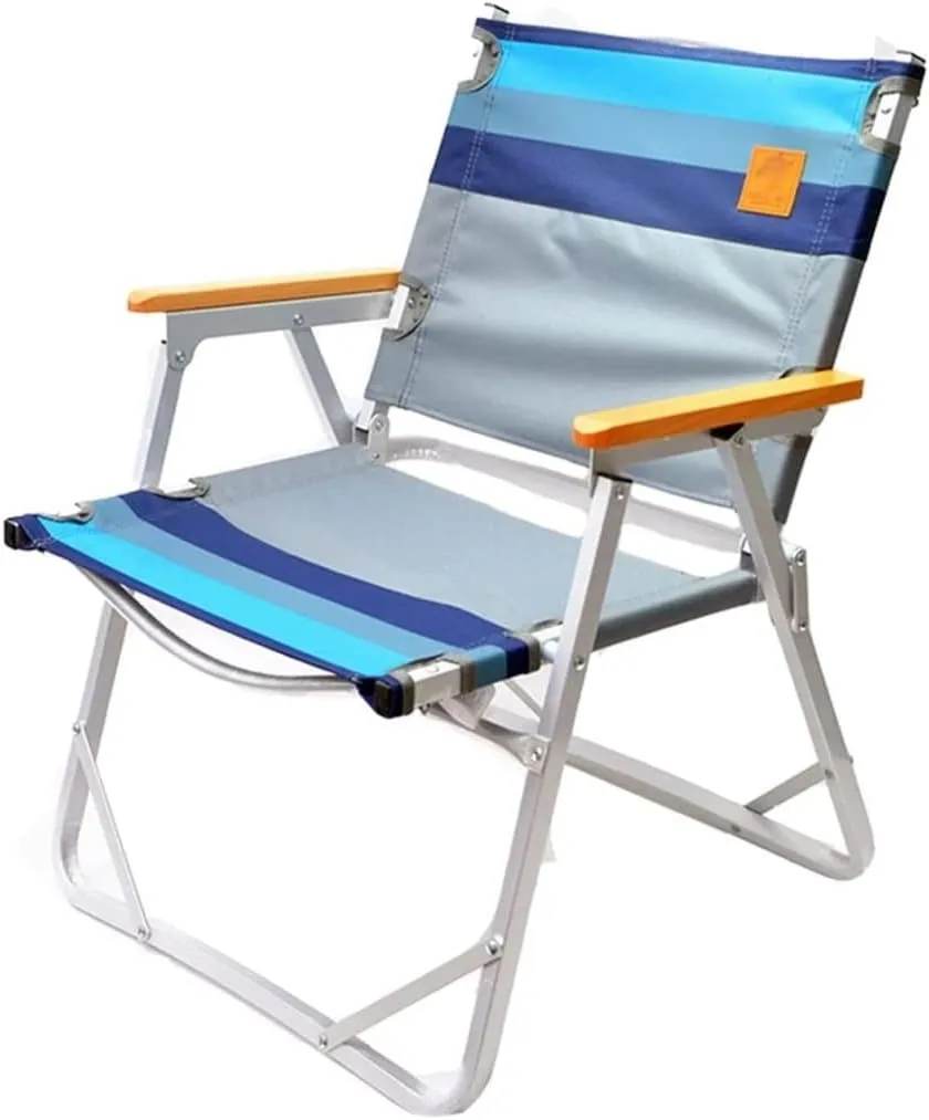 Outdoor Camp Chairs, Outdoor Ultra-Light Aluminum Alloy Folding Leisure Chair Camping Barbecue Canvas Portable Recliner Lawn Chairs Adults