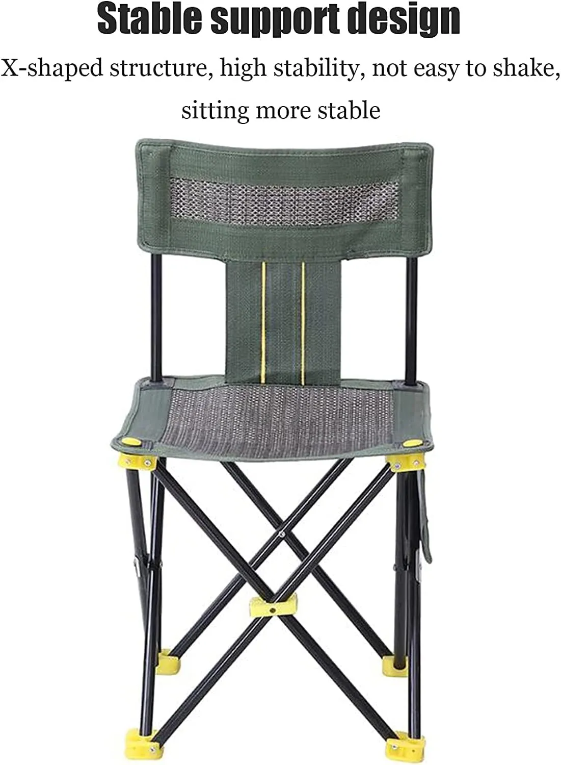 Outdoor Camping Chair Breathable Outdoor Mesh Chair Portable Beach Fishing Chair Folding Chair Stool with Side Pocket Portable Storage Folding Lawn Chairs