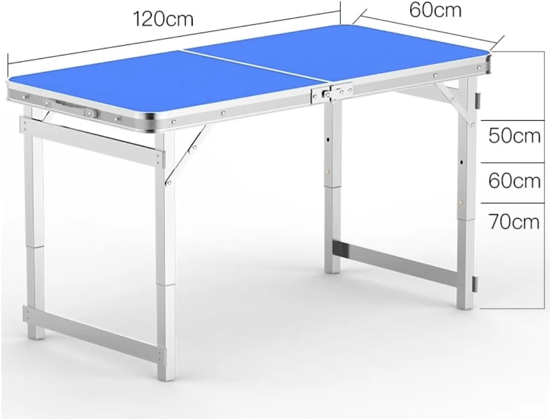 Outdoor Camping Table Camping Folding Table Barbecue Camping Folding Table, Lightweight and Portable Camping Table Camping Furniture(B)