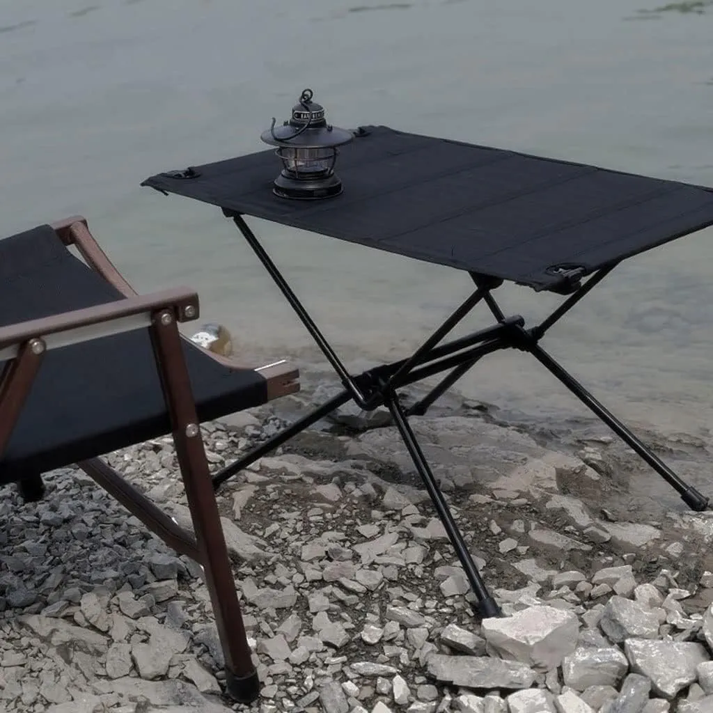 Outdoor Camping Table Camping Folding Table Lightweight Folding Fabric Table Aluminum Parallel Bars Camping Picnic Table Camping Furniture(C)