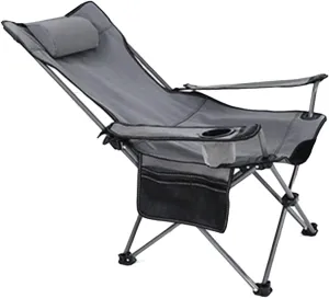 Outdoor Chair Folding Camping Chair Camping Chair Heavy Duty Portable Lawn Folding Backpack Chairs for Adults Outdoor Arm Chair with Cup Holder Pillow Camping Chair Foldable Chair