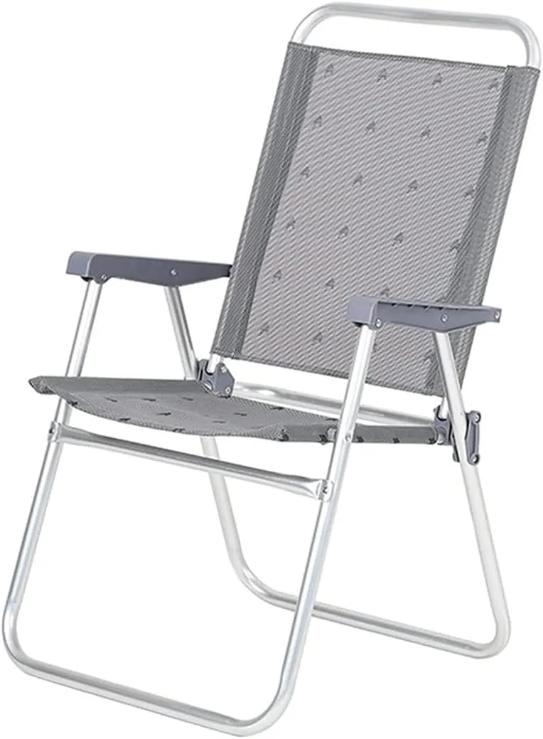 Outdoor Chair Folding Camping Chair Outdoor Camping Portable Folding Chair Beach Seat Lightweight Lazy Lunch Break Recliner for Fishing Travel Camping Chair Foldable Chair