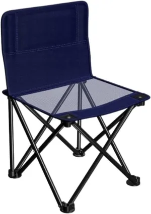 Outdoor Chair Folding Camping Chair Outdoor Folding Backrest Chair Portable Fishing Chair with Side Pocket Lightweight Leisure Chairs Padded Deck Chair Camping Chair Foldable Chair