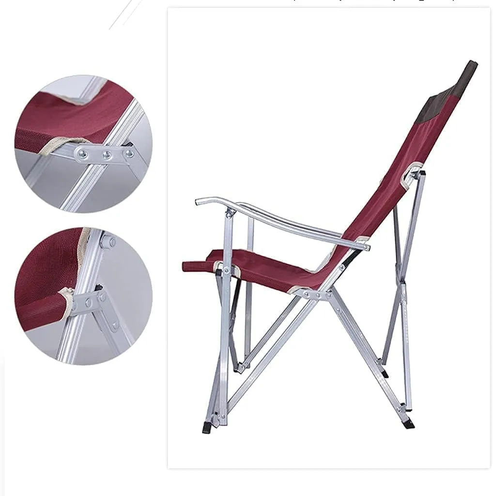 Outdoor Chair Folding Camping Portable Chairs for Relax Fishing Backrest Stool Aluminum Alloy Leisure Beach Foldable