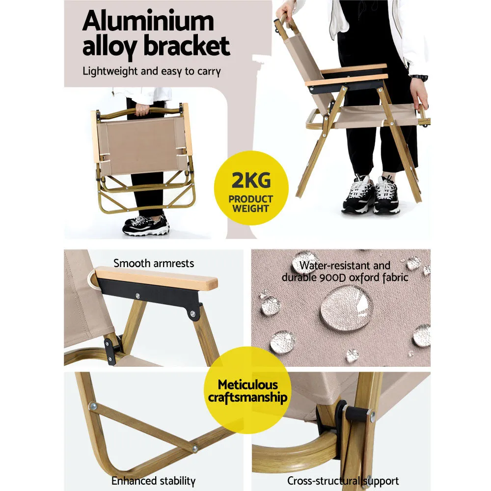 Outdoor Foldable Camping Set with Table and Chairs