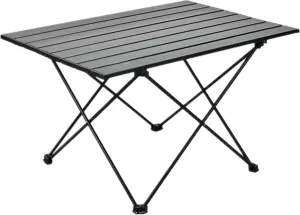Outdoor Folding Camping Side Table, Ultralight Aluminum Camping Table with Carry Bag, Portable Small Folding Beach Table for Picnics, BBQ, Cooking, Travel, Hiking