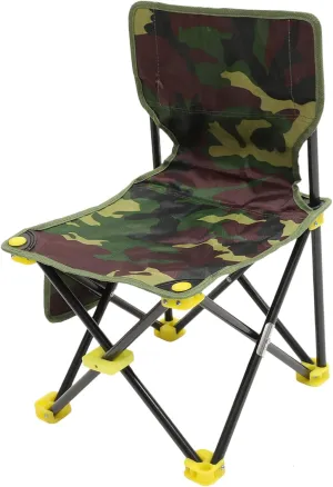 Outdoor Folding Fishing Chair Portable Beach Stool with Seat and Backrest Height Lightweight and Compact for Fishing Camping and Outdoor Activities