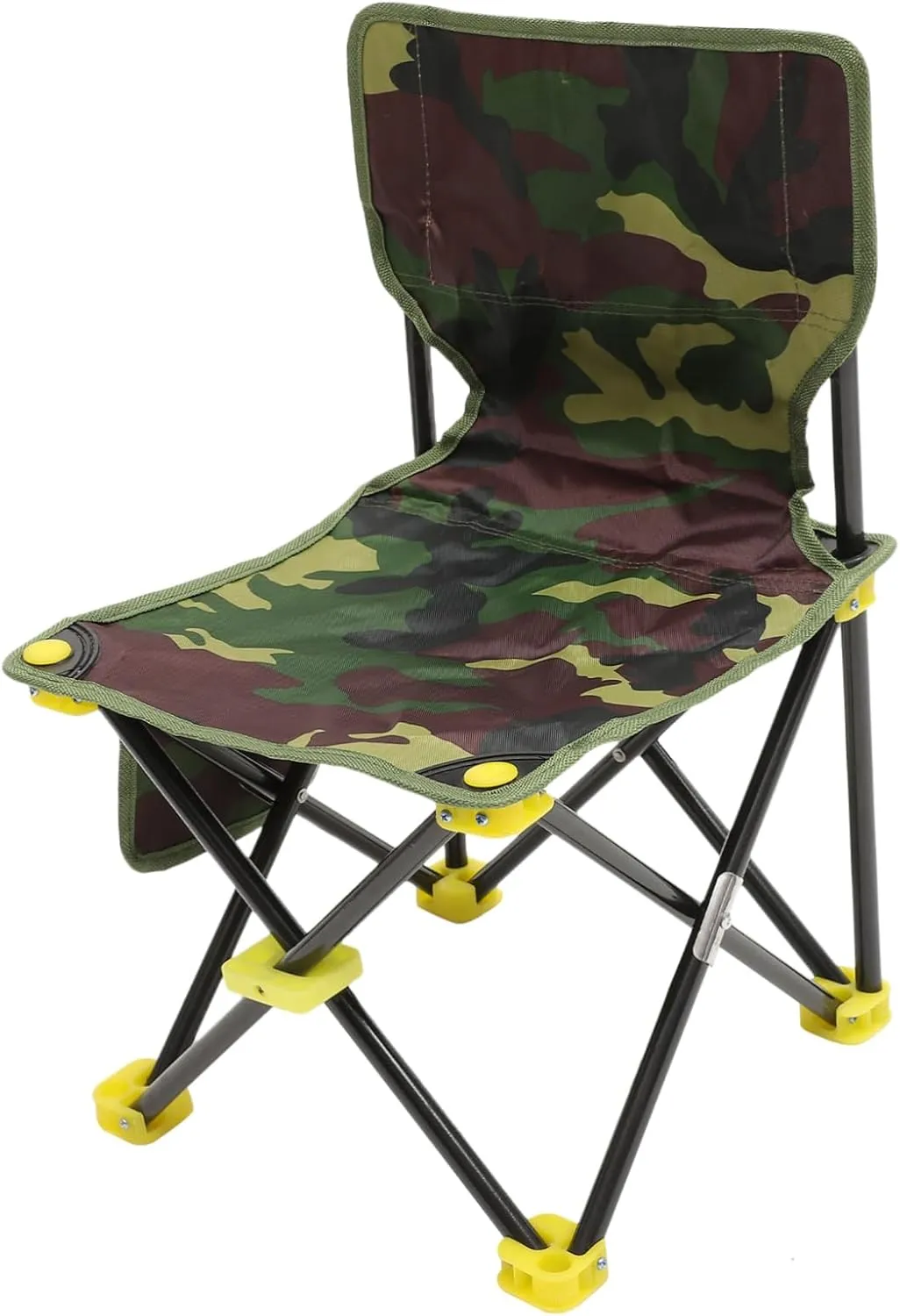 Outdoor Folding Fishing Chair Portable Beach Stool with Seat and Backrest Height Lightweight and Compact for Fishing Camping and Outdoor Activities