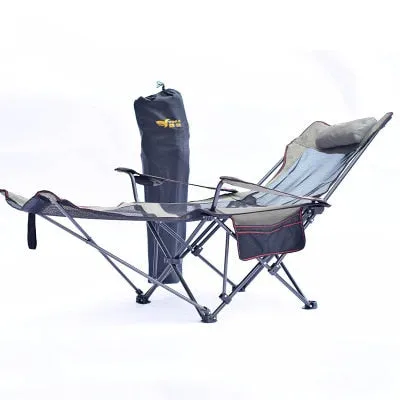 outdoor furniture chair foldable stool folding stool sillas camping foldable chair  muebles Folding Camping Chair with Footrest