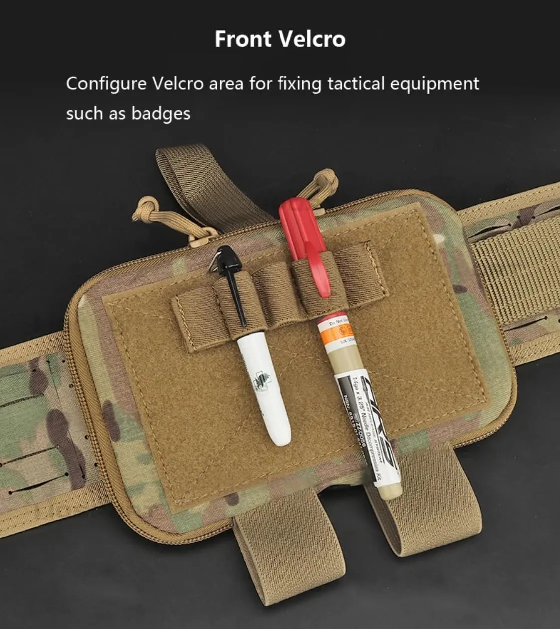 Outdoor Hunting Accessories MOLLE Waist Bag Multifunctional First Aid Kit Mountaineering Tactical Survival Kit Bag for Camping (CP)