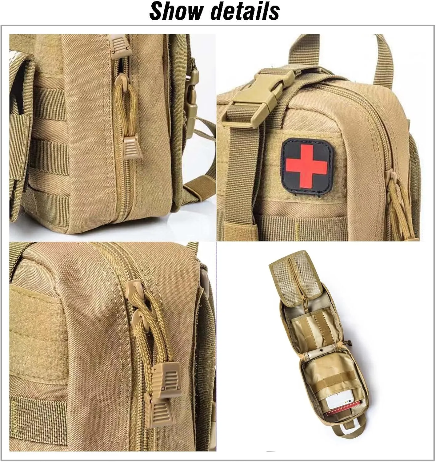 Outdoor Mountaineering Rescue Bags Tactical Medical Bags MOLLE System Accessory Bags Outdoor Medical Emergency Bags