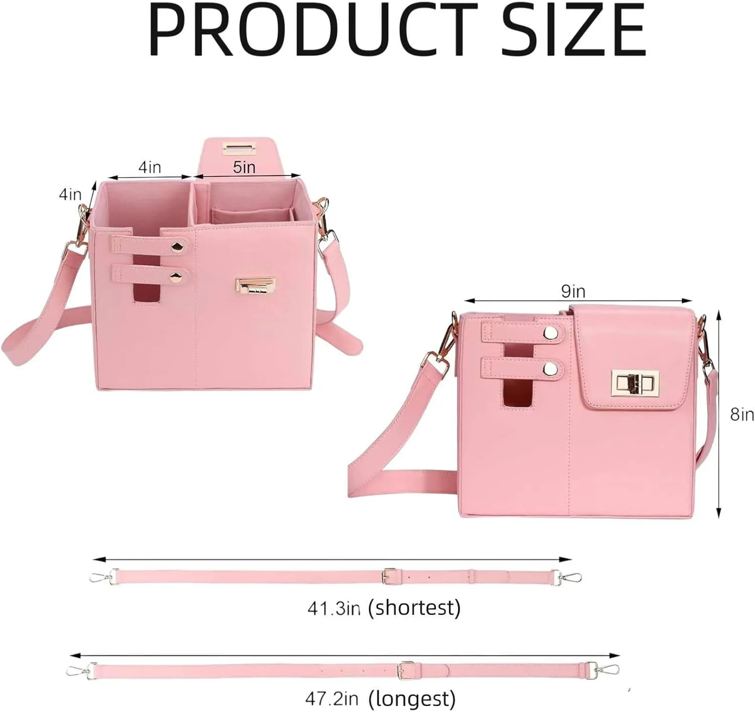 Outdoor Portable Water Cup Storage Bag - Crossbody Water Bottle Holder with Strap