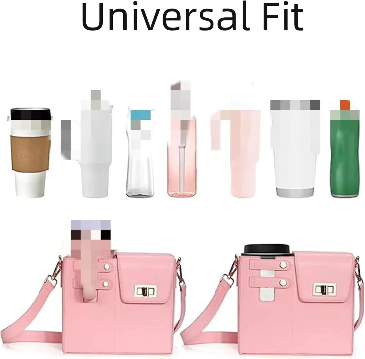 Outdoor Portable Water Cup Storage Bag - Crossbody Water Bottle Holder with Strap