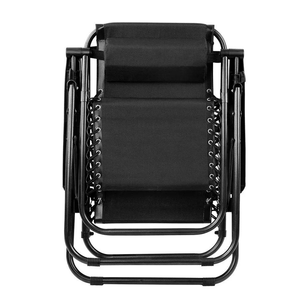 Outdoor Recliner Zero Gravity Chair - Black