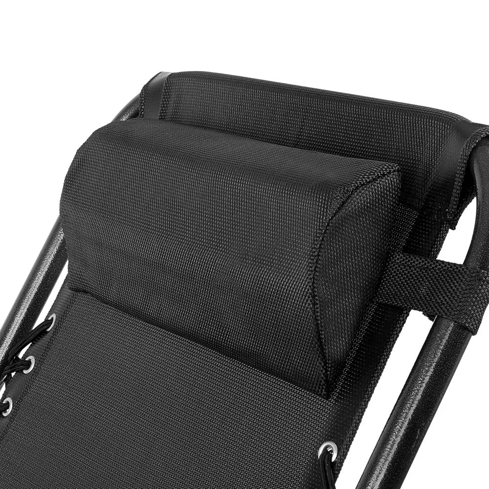 Outdoor Recliner Zero Gravity Chair - Black