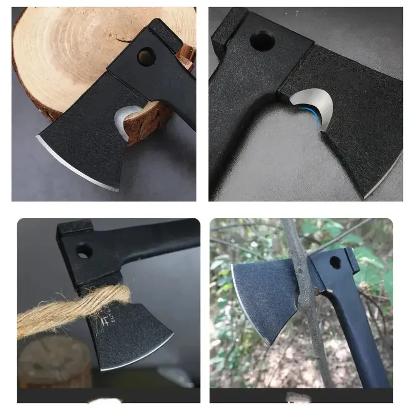 Outdoor Survival Axe with Fire Starter & Multi Tools