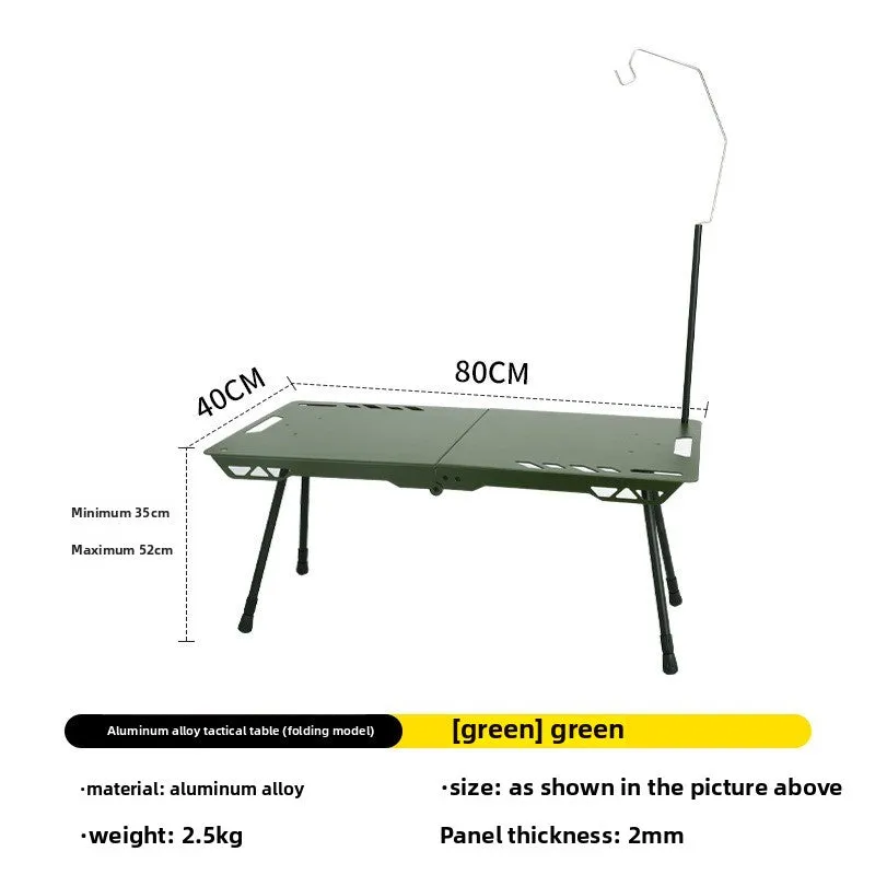 Outdoor ultra-light tactical table foldable portable lifting IGT table lightweight camping equipment ins picnic coffee table table