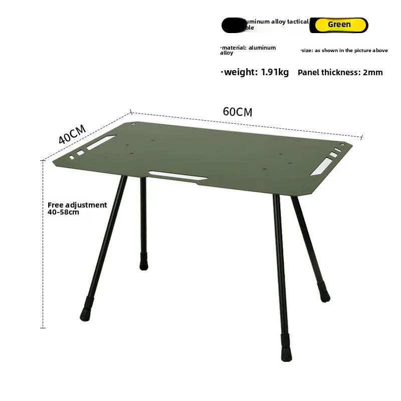 Outdoor ultra-light tactical table foldable portable lifting IGT table lightweight camping equipment ins picnic coffee table table