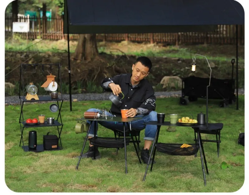 Outdoor ultra-light tactical table foldable portable lifting IGT table lightweight camping equipment ins picnic coffee table table