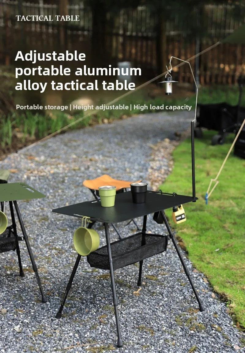 Outdoor ultra-light tactical table foldable portable lifting IGT table lightweight camping equipment ins picnic coffee table table