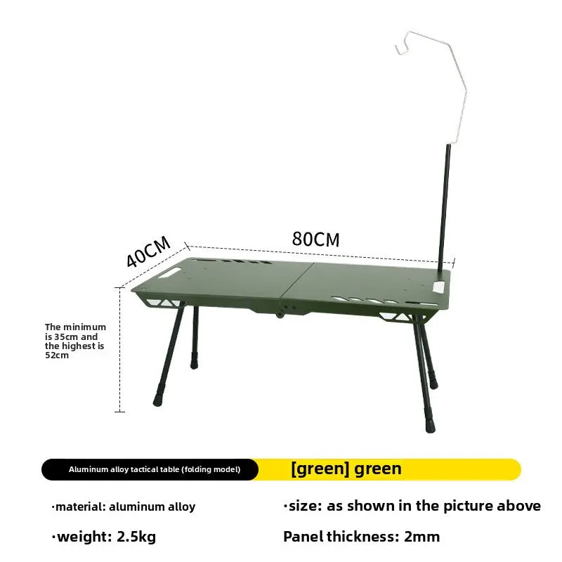Outdoor ultra-light tactical table foldable portable lifting IGT table lightweight camping equipment ins picnic coffee table table