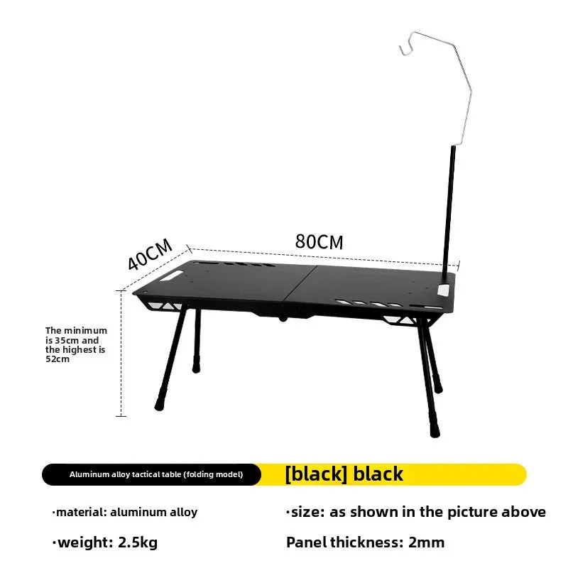 Outdoor ultra-light tactical table foldable portable lifting IGT table lightweight camping equipment ins picnic coffee table table