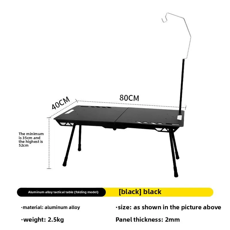 Outdoor ultra-light tactical table foldable portable lifting IGT table lightweight camping equipment ins picnic coffee table table
