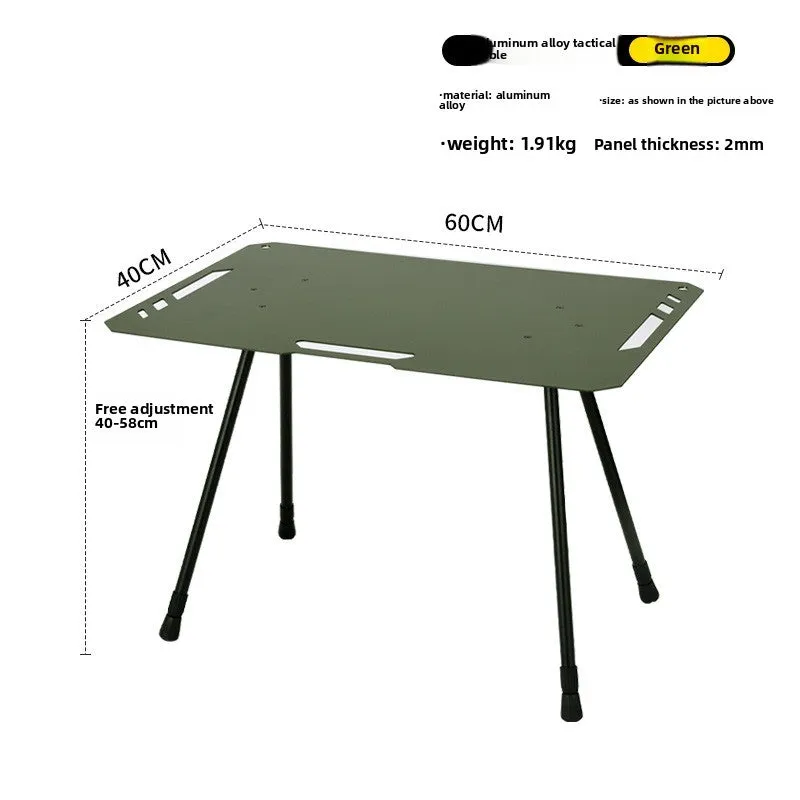 Outdoor ultra-light tactical table foldable portable lifting IGT table lightweight camping equipment ins picnic coffee table table