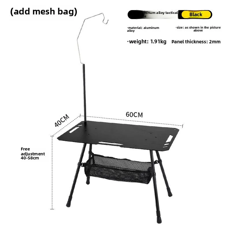 Outdoor ultra-light tactical table foldable portable lifting IGT table lightweight camping equipment ins picnic coffee table table