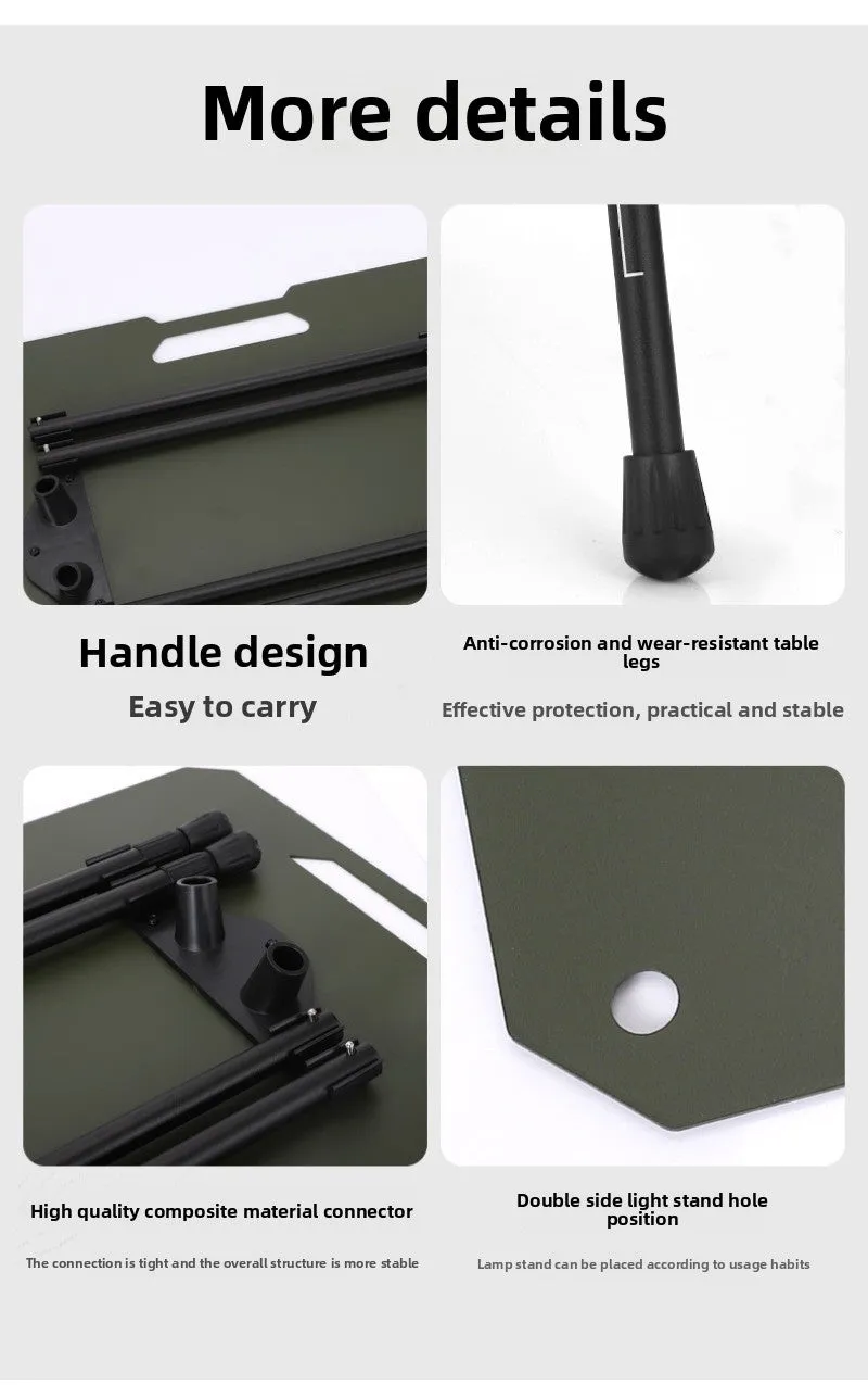 Outdoor ultra-light tactical table foldable portable lifting IGT table lightweight camping equipment ins picnic coffee table table