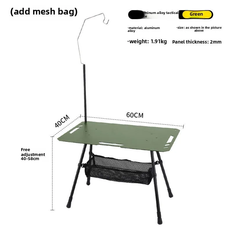 Outdoor ultra-light tactical table foldable portable lifting IGT table lightweight camping equipment ins picnic coffee table table