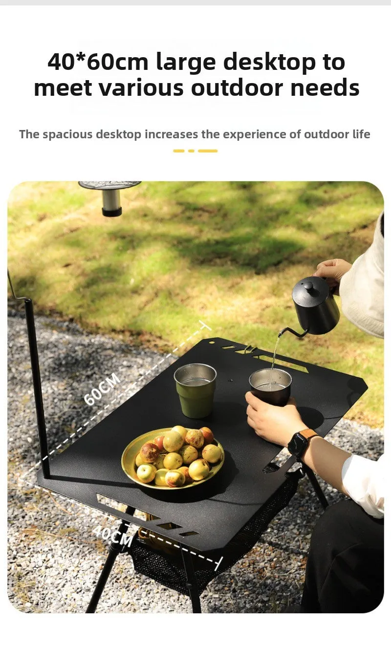 Outdoor ultra-light tactical table foldable portable lifting IGT table lightweight camping equipment ins picnic coffee table table
